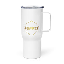 Travel mug with a handle