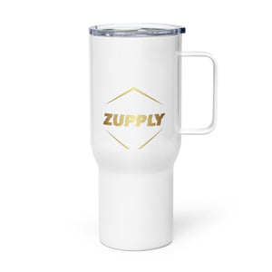 Travel mug with a handle