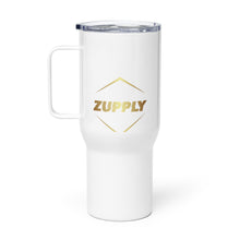 Travel mug with a handle